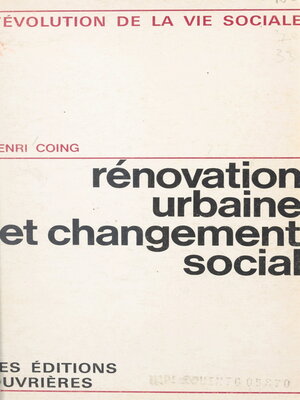 cover image of Rénovation urbaine et changement social